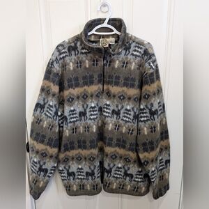 Vintage R&R Winter Themed Fleece Sweater